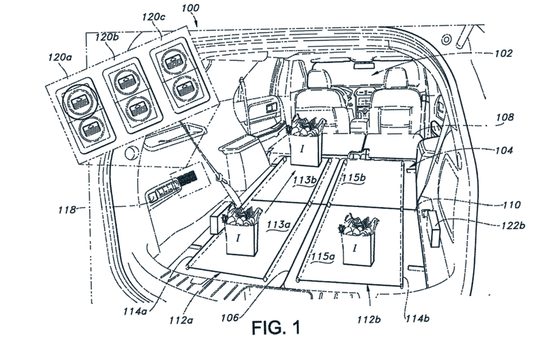 Illustration for article titled Ford Patents Conveyor Belts for SUV Cargo Areas So You Don't Have to Crawl in and Possibly Expose Your Butt to Everyone